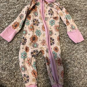 Floral Kids One Piece Pajama